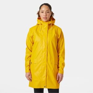 Helly Hansen Women’s Moss Raincoat. Size Med. NEW color Essential Yellow!